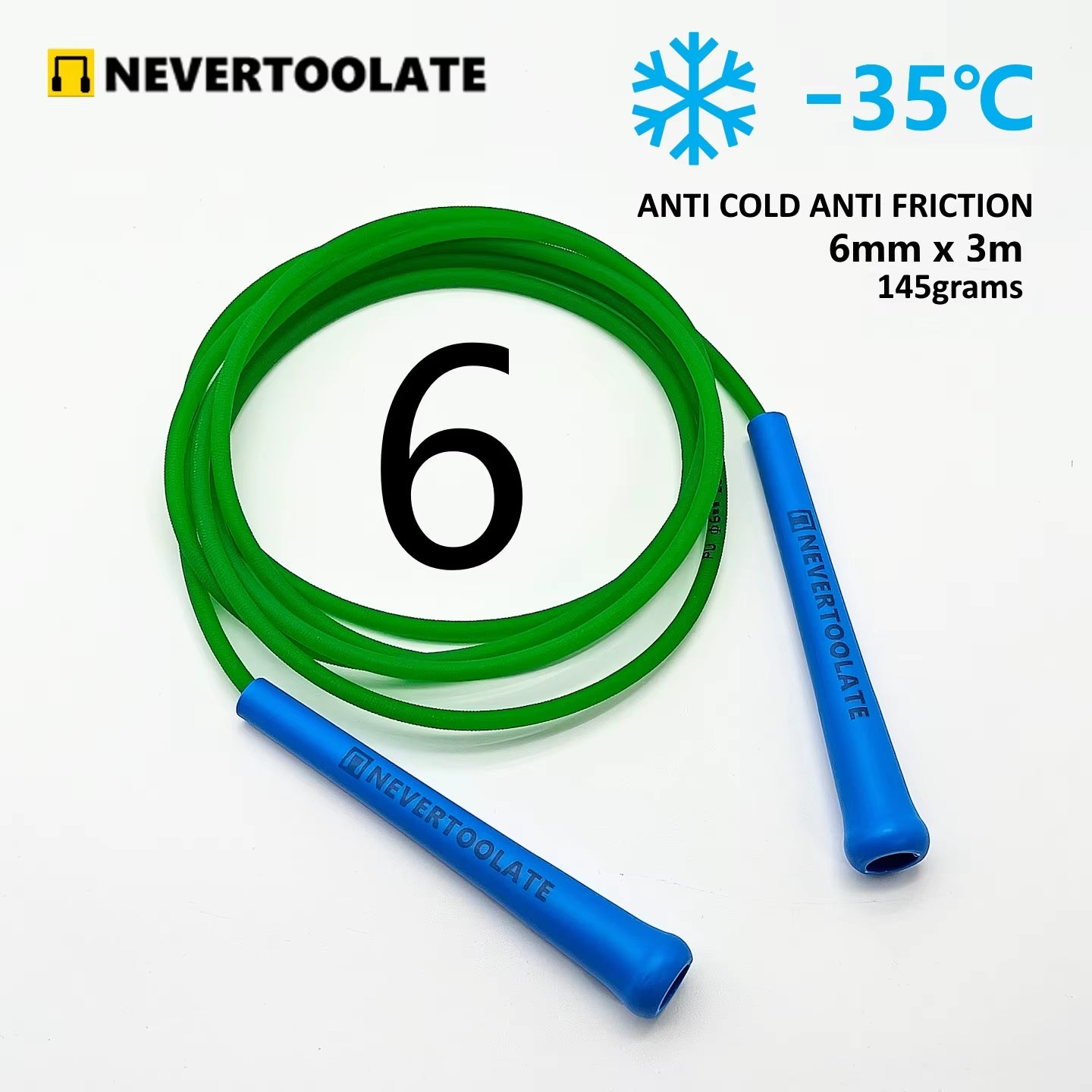 NeverTooLate™ ProSpeed Jump Rope – Lightweight, Durable &amp; Fast