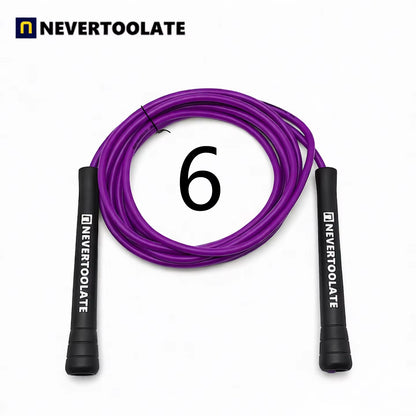 NeverTooLate™ ProSpeed Jump Rope – Lightweight, Durable &amp; Fast